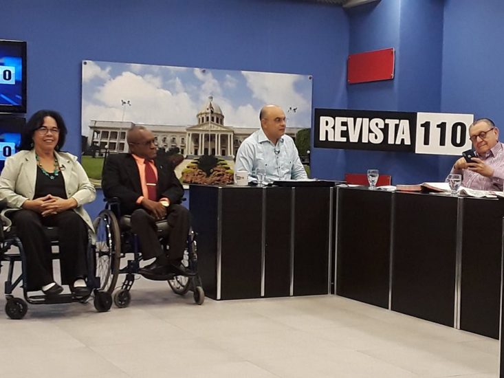 Participación de la Coordinadora Nacional, la Lic. María Recarey y el Tesorero Nacional el Lic. Alfonso Feliz Polanco, en el Programa Revista 110.