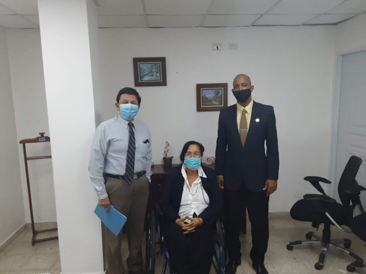 Reunión de la Coordinadora Nacional de ASODIFIMO, la Lic. María Recarey con el Presidente del CONADIS