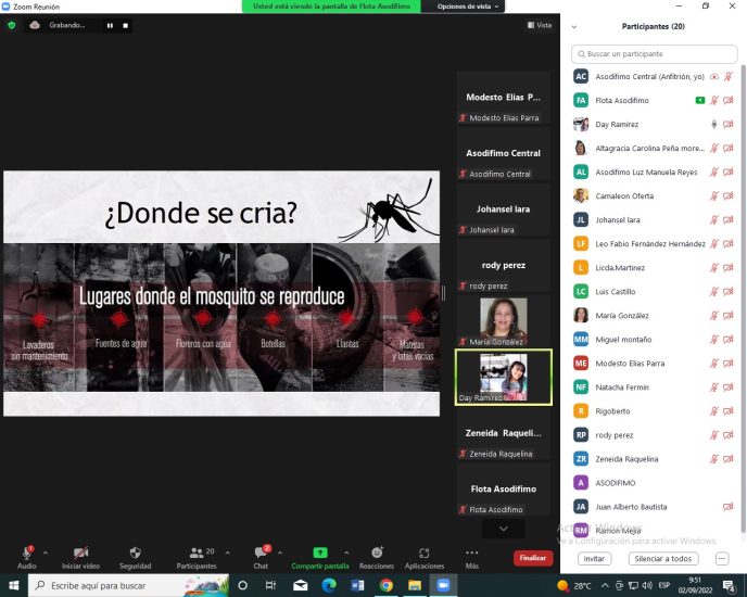 Taller virtual: “Aprendiendo a prevenir enfermedades endémicas.