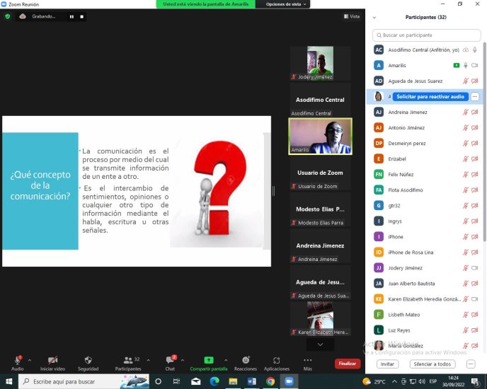 Taller virtual “Comunicación Efectiva”