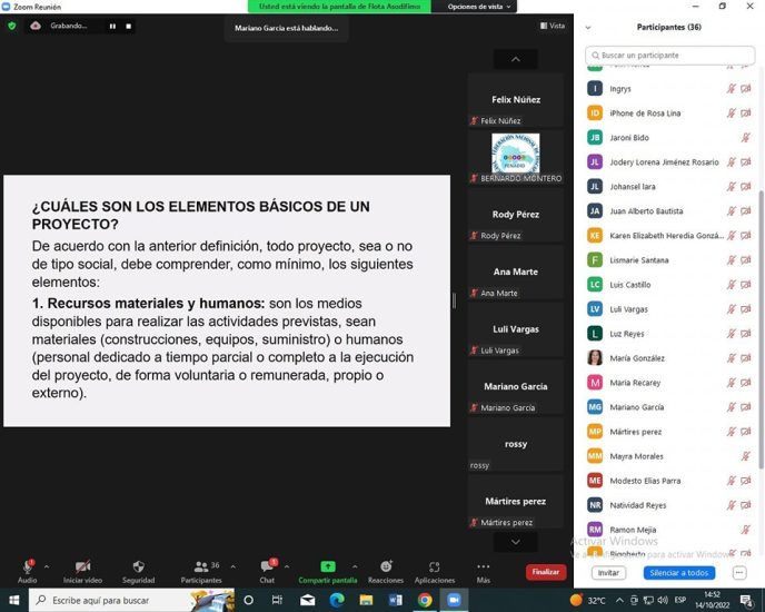 Taller virtual: “Gestión Comunitaria y Participación Ciudadana”